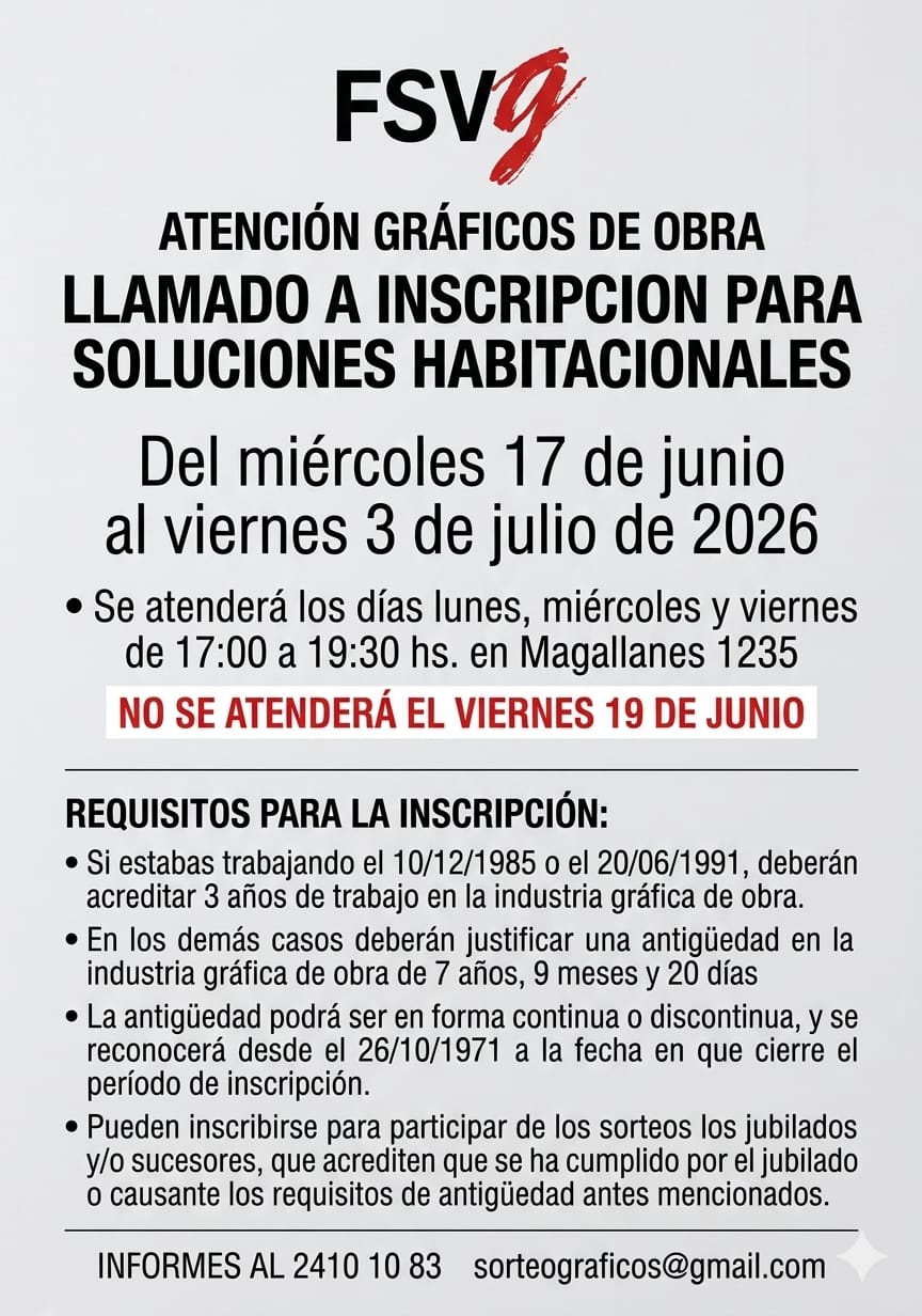 Apertura de Inscripciones - Llamado a Soluciones Habitacionales 2026